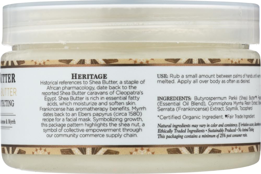 Nubian Heritage Raw Shea Butter Infused With Frankincense and Myrrh 4 Ounce ( Beauty & Personal Care Nubian Heritage