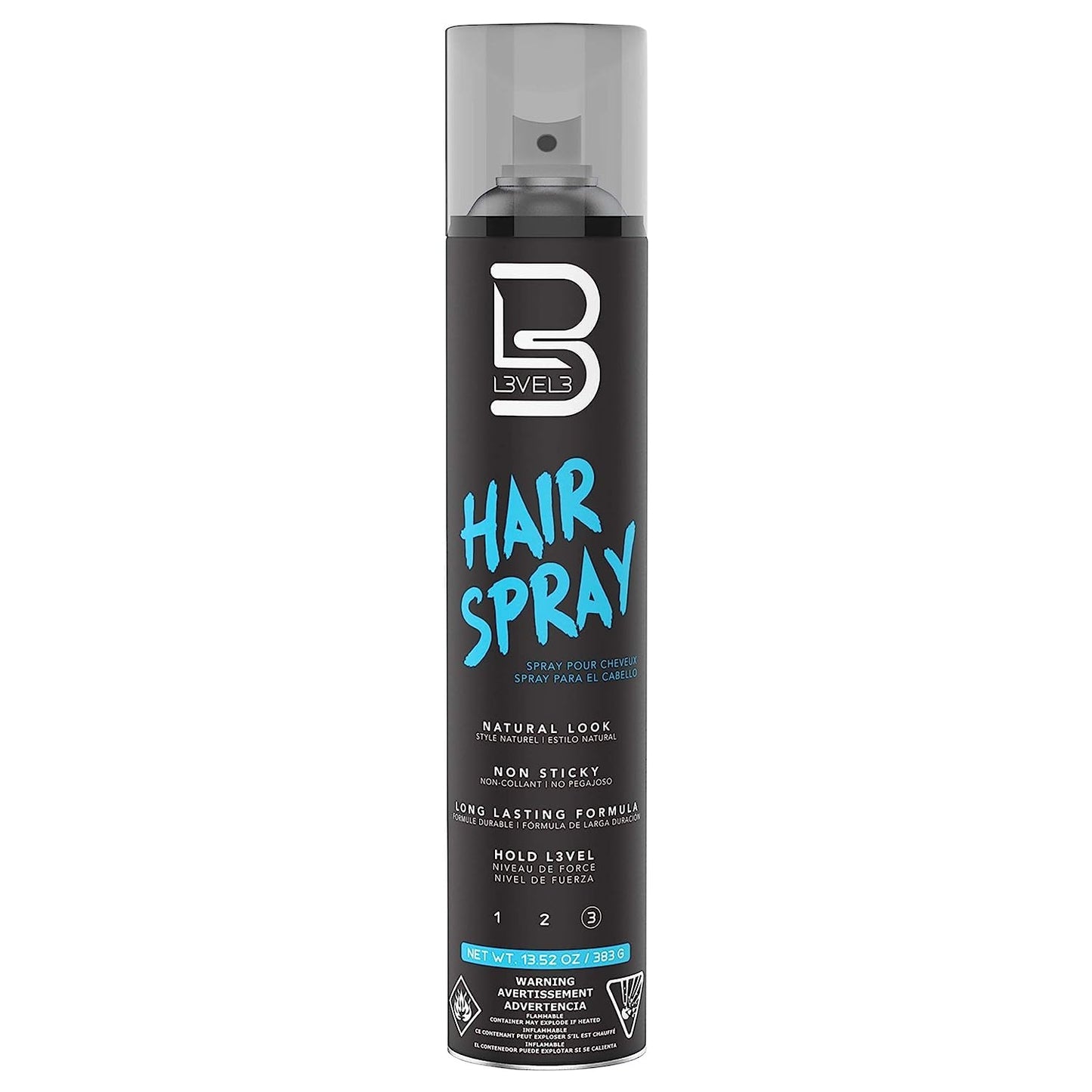 L3 Level 3 Hair Spray - Long Lasting and Strong Hold - Great for Men and Women - Level Three - Suitable for All Hair Types Beauty & Personal Care L3