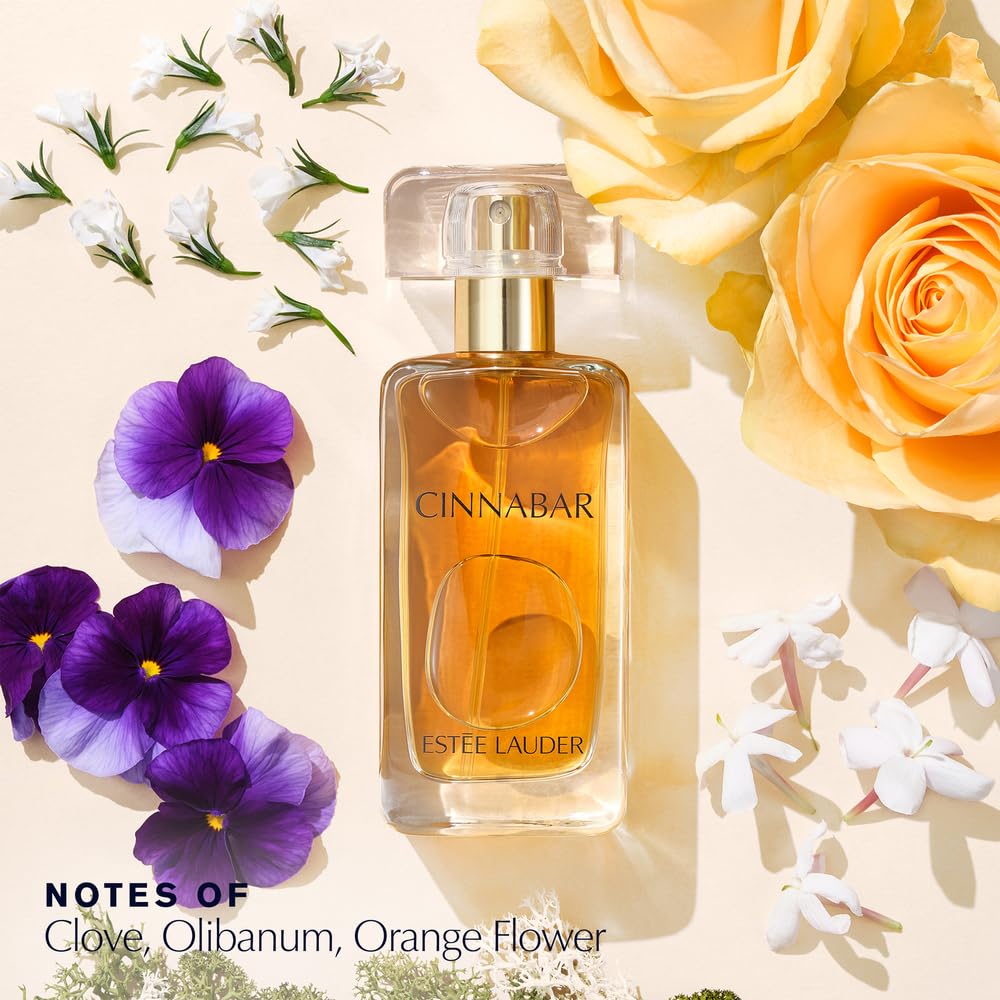 Estée Lauder Cinnabar Eau de Parfum Spray with Notes of Jasmine, Orange Flower & Clove | Perfumes for Women, 1.7 Fl Oz Beauty & Personal Care Estée Lauder