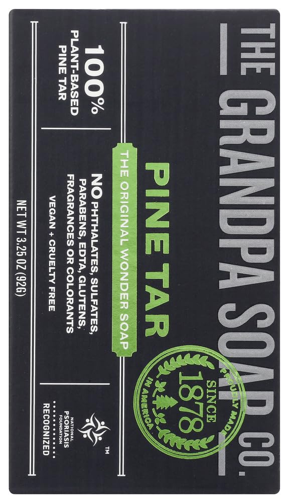 Grandpas Wonder Pine Tar Soap Lathers White 3.25 oz by Grandpa's Beauty & Personal Care MarvelsAura