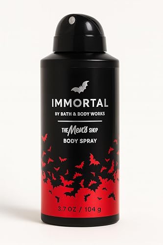 Bath & Body Works Immortal Body Spray 3.7 fl oz - Black Plum, Sueded Saffron & Haunted Woods - Men’s Long-Lasting Mist Beauty & Personal Care Bath & Body Works
