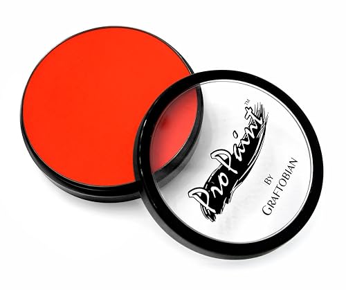 Graftobian Makeup ProPaint Face & Body Paint - Neon Atomic Orange 30ml - Halloween Makeup - Costume Makeup for Adults - Body Paints for Adults - Face Beauty & Personal Care Graftobian