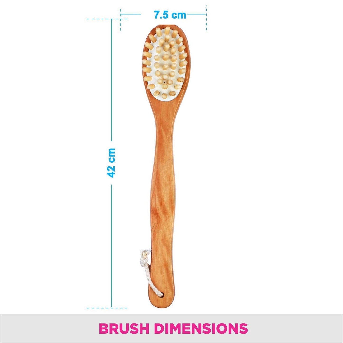 Vega Cellulite Bristle Bath Brush 1 Pcs Beauty and Personal Care VEGA