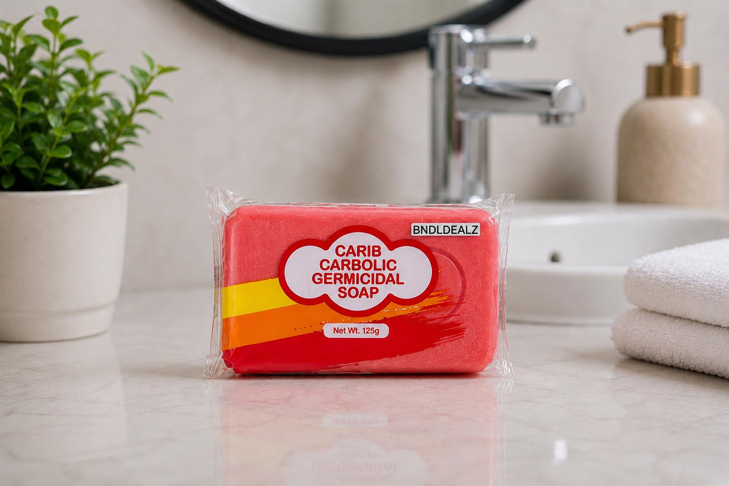 BNDLDEALZ Carbolic Soap 12 Pack Bundle (125g Each) - Featuring Carib Jamaican Carbolic Germicidal Soap Bars, Antibacterial Style Bath Soap for Deep Beauty & Personal Care BNDLDEALZ
