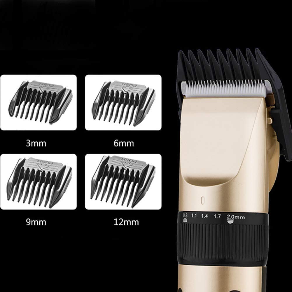 GLESVOWIO Hair Clipper Rechargeable Professional Electric Power Display Razor Child Adult Cordless Trimmer for Style Haircutting At Home-Gold Beauty and Personal Care GLESVOWIO