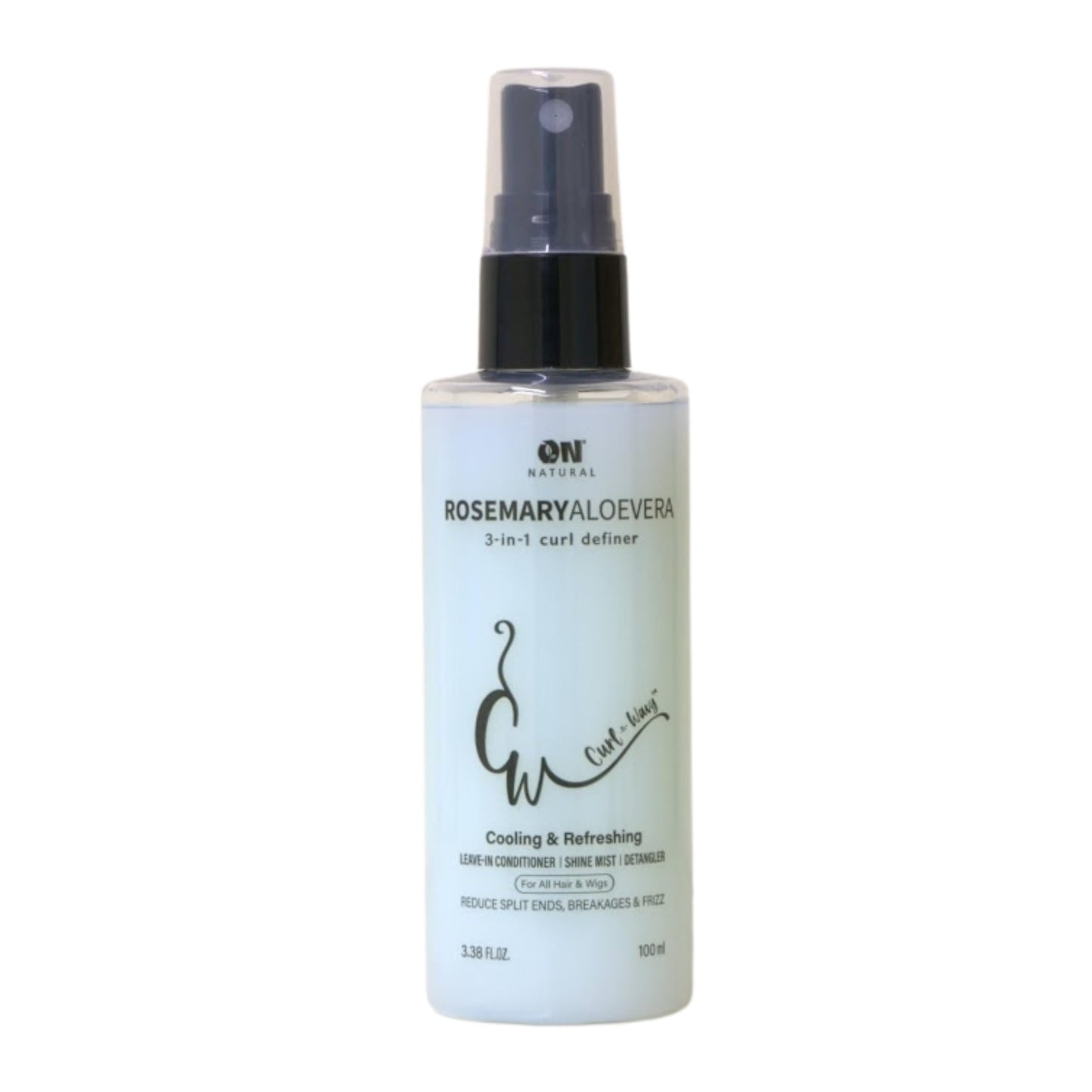 On Natural Curl-N-Wavy 3-in-1 Curl Definer (3.4 OZ, Rosemary Aloe Vera) Beauty & Personal Care On Natural