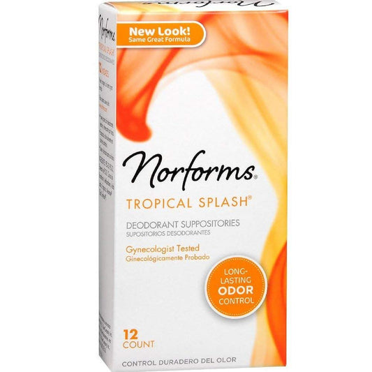Norforms Tropical Splash Deodorant Suppositories 12 each (Pack of 7) Beauty and Personal Care Norforms