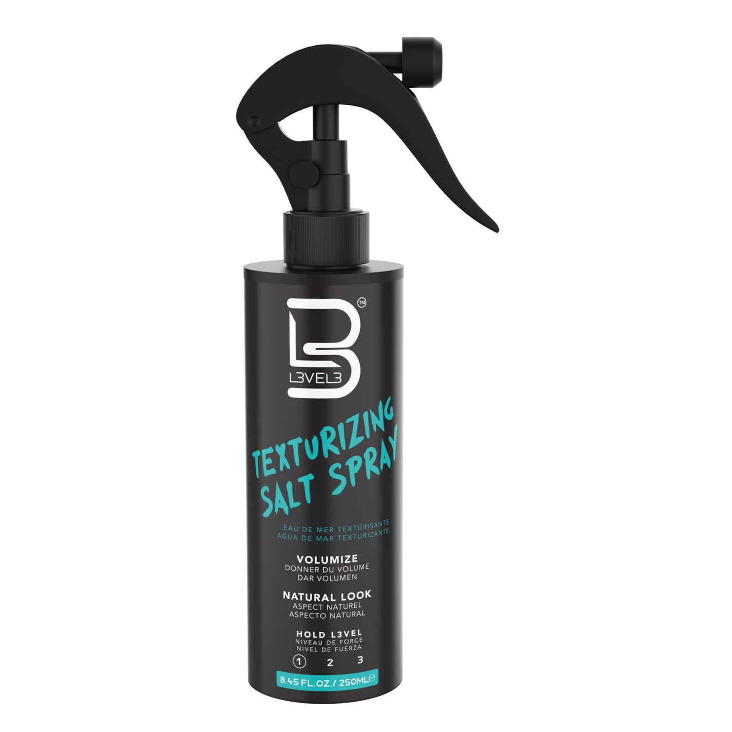 L3 Level 3 Sea Salt Texturizing Spray - Creates Beachy Waves and Texture - Light Hold - Casual Hair Finish (8.45 Fl Oz) Beauty & Personal Care L3