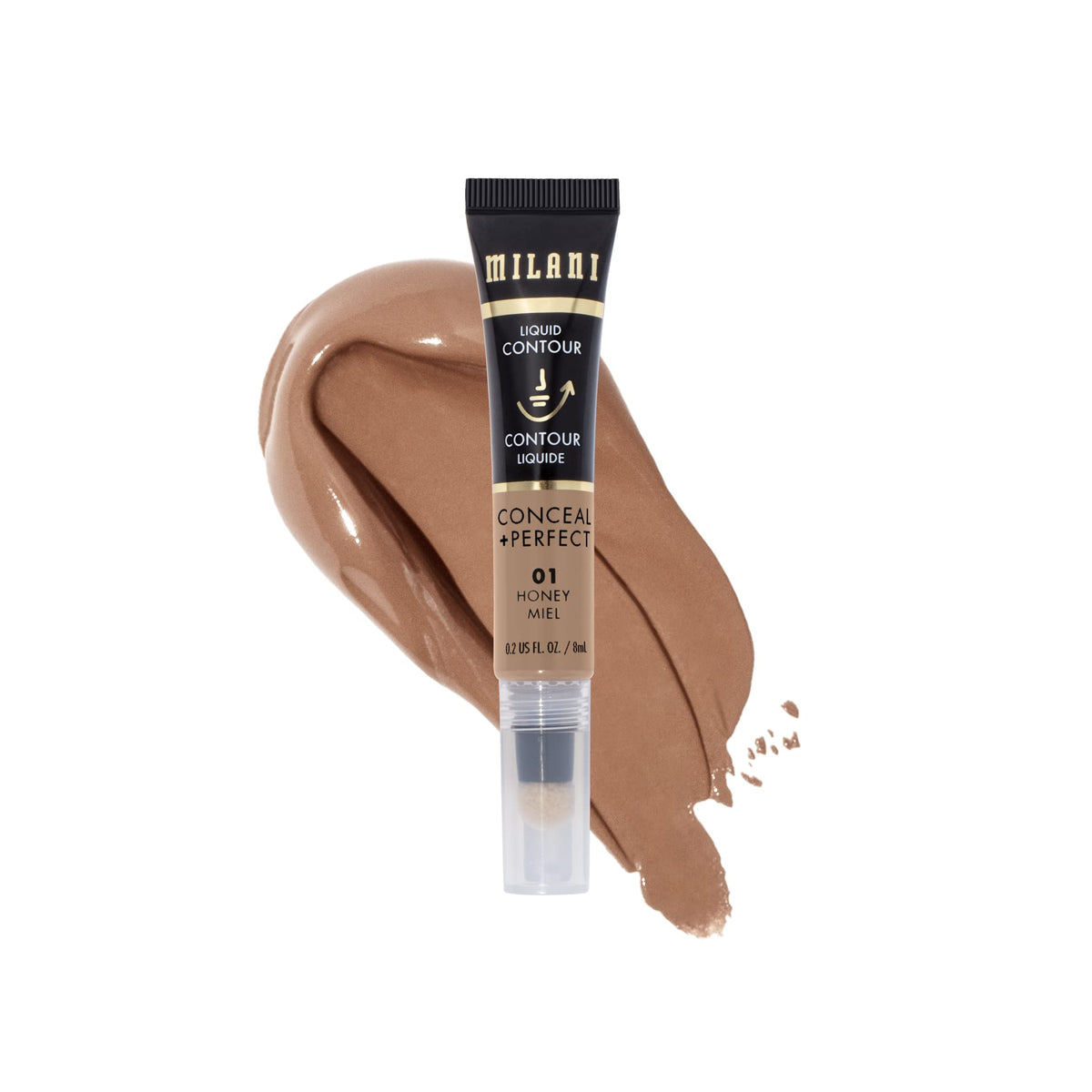 Milani Conceal + Perfect Liquid Contour for Added Definition, Face Lift Collection - Honey 0.20 Fl Oz (Pack of 1)