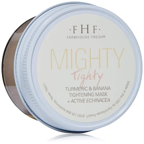 FarmHouse Fresh Turmeric Face Mask, Clay Mask. Mighty Tighty Turmeric & Banana Tightening Mask, 3.2 Fl Oz Beauty & Personal Care FarmHouse Fresh