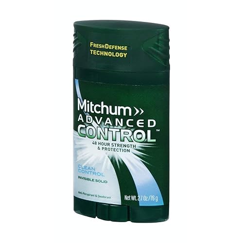 Mitchum Men Advanced Control, Clean Control Invisible Solid 2.7 oz (Pack of 6) Beauty & Personal Care Mitchum