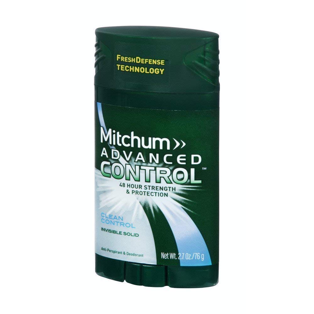 Mitchum Men Advanced Control, Clean Control Invisible Solid 2.7 oz (Pack of 6) Beauty & Personal Care Mitchum
