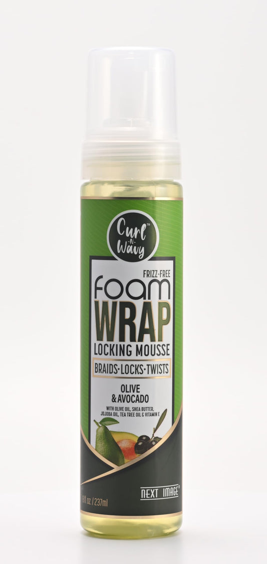 NEXT IMAGE Foam Wrap Locking Mousse (Olive & Avocado) Beauty & Personal Care NEXT IMAGE