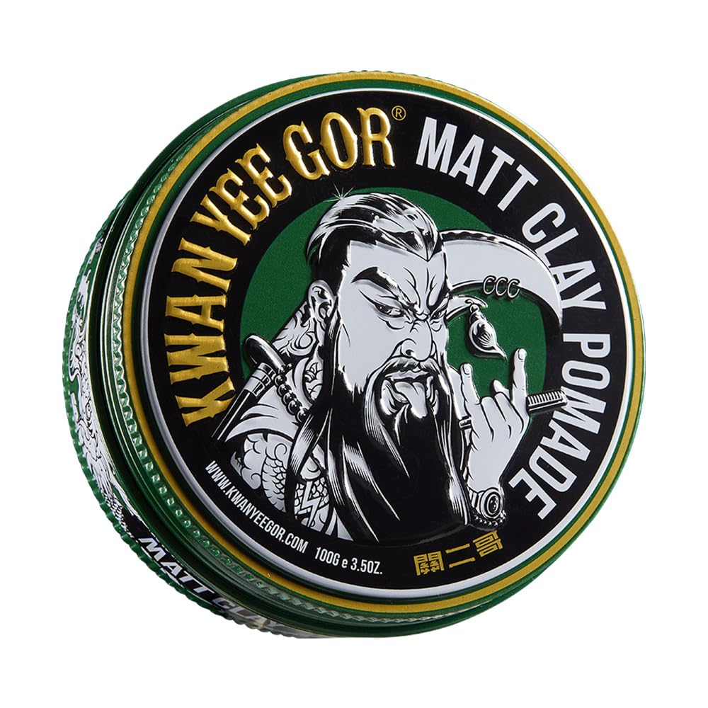 KWAN YEE GOR Matte Hair Clay Pomade for Men - 24H Strong Hold & Water-Based | German Formula | No White Residue, Easy Wash | Beeswax & Kaolin Clay | Beauty & Personal Care KWAN YEE GOR