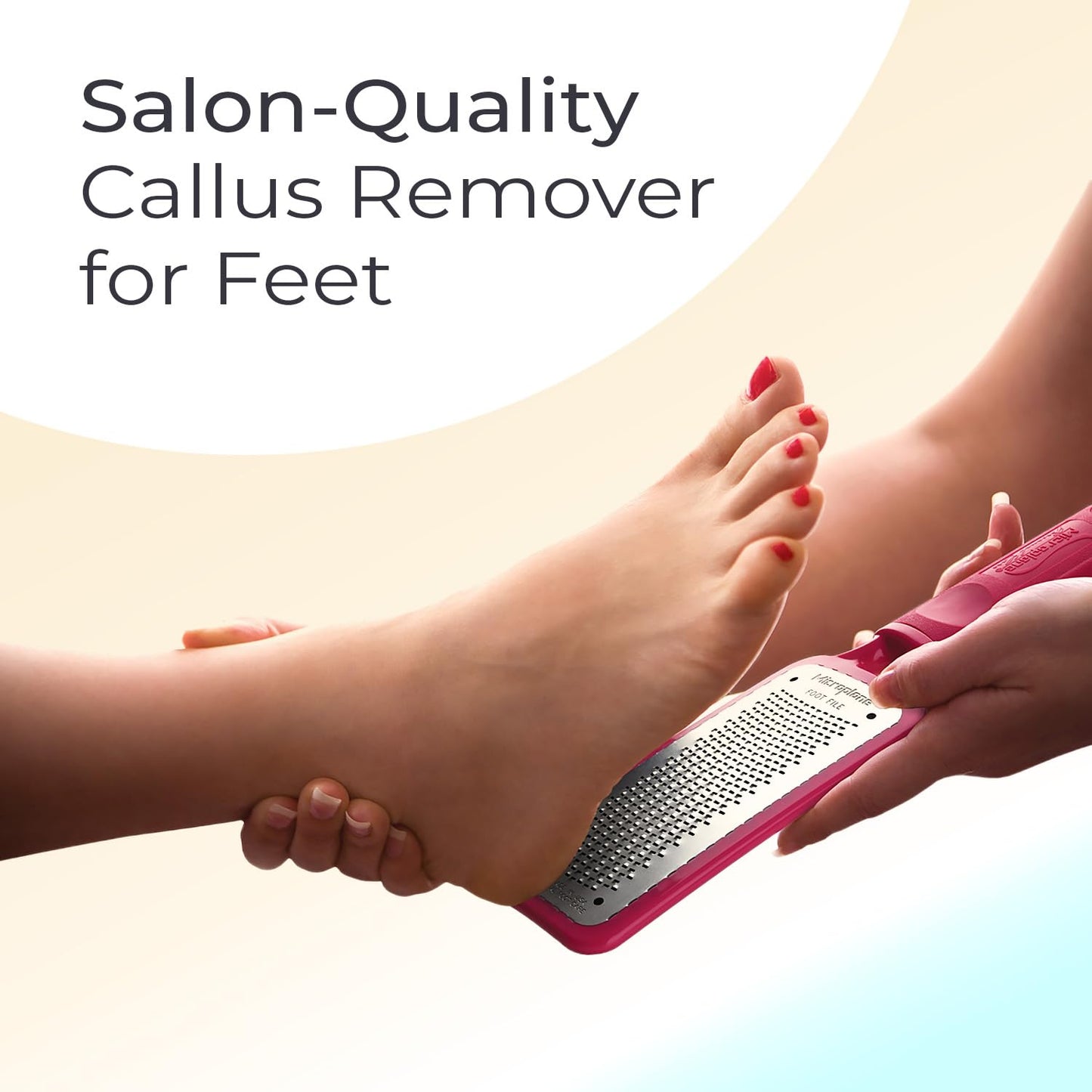 Microplane Colossal Foot File, Black and Brown - The Original Stainless-Steel Foot Scraper, Dead Skin/Callus Remover for Feet, Foot Scrubber, Pedicure Beauty & Personal Care Microplane