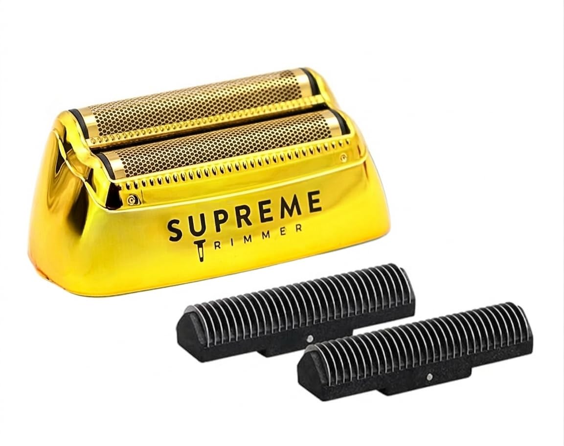 Supreme Trimmer Replacement Foil & Cutter SB63 - Hypoallergenic Foil for Crunch STF602 - Gold Beauty and Personal Care Supreme Trimmer