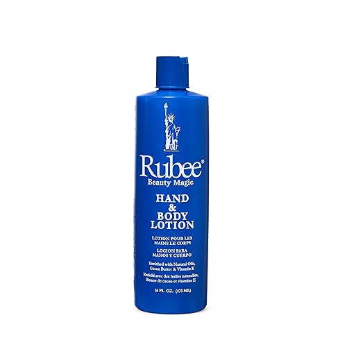 Rubee Body & Hand Lotion - Non-Greasy Lotion for Women & Men - 16 oz Cacao Butter Lotion to Fade Scars & Marks - Herbal Extracts & Vitamin E Beauty & Personal Care RUBEE