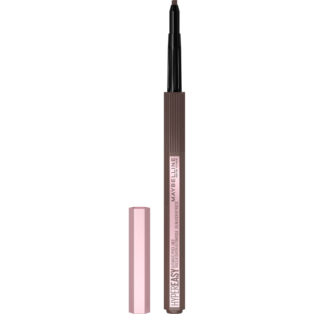 Maybelline New York Hyper Easy No Slip Pencil Eyeliner Makeup, Medium Brown, 0.001 oz.