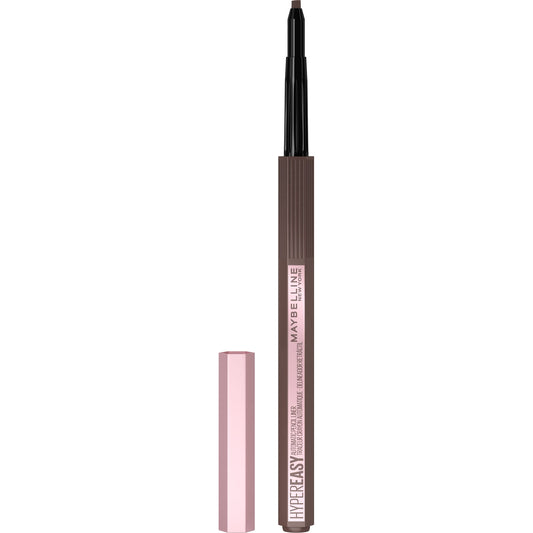 Maybelline New York Hyper Easy No Slip Pencil Eyeliner Makeup, Medium Brown, 0.001 oz.