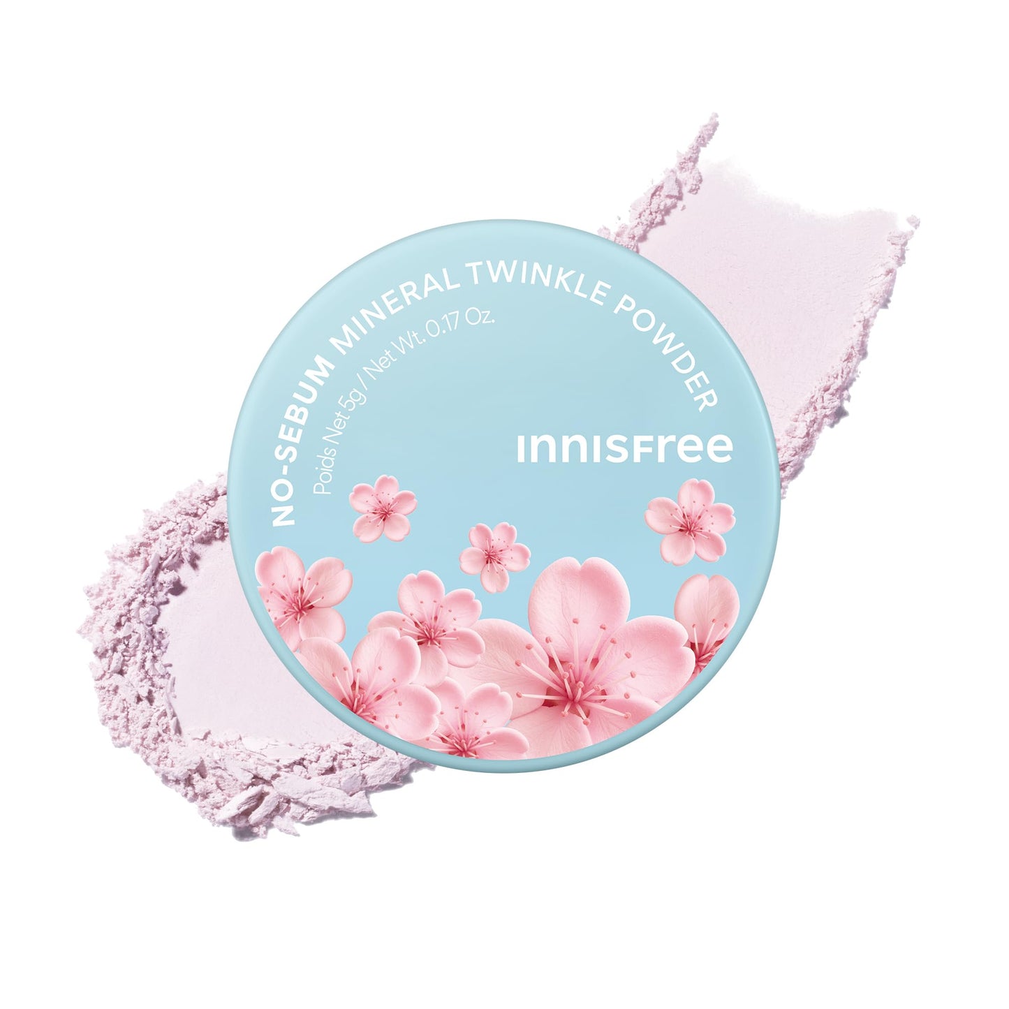 innisfree Cherry Blossom No Sebum Mineral Powder | Light Pink Loose Powder for Face | Korean Setting Powder for Oil and Shine Control | Blurs Fine Beauty and Personal Care innisfree Default Title