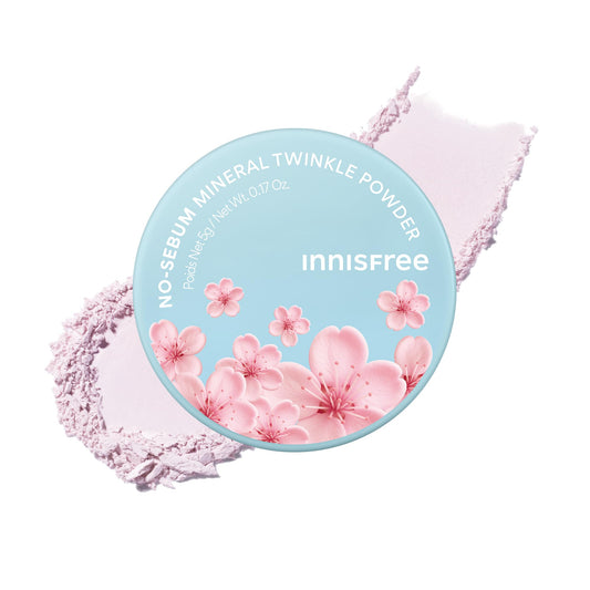 innisfree Cherry Blossom No Sebum Mineral Powder | Light Pink Loose Powder for Face | Korean Setting Powder for Oil and Shine Control | Blurs Fine Beauty and Personal Care innisfree Default Title
