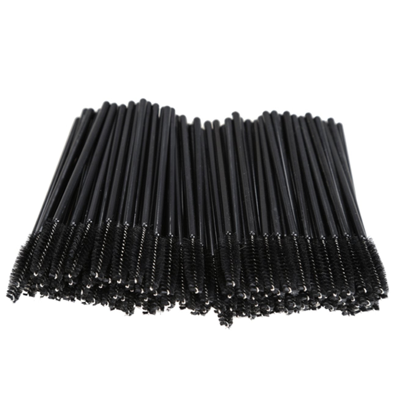 200 PCS Disposable Eyelash brush Mascara Wands Spoolies for Eye Lash Extension, Eyebrow and Makeup (Black&Rose red) Beauty & Personal Care GoWorth