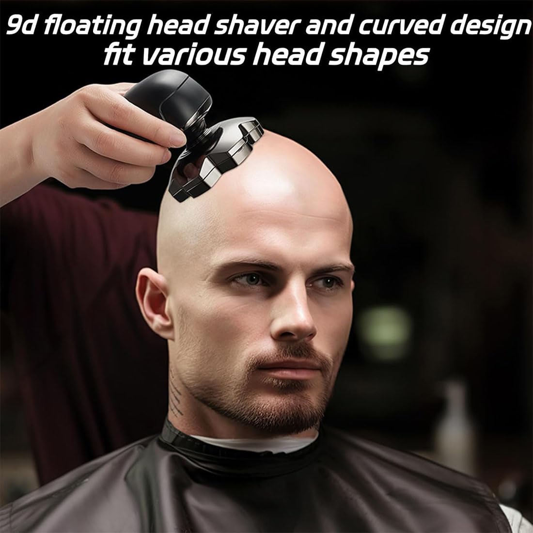 9.0 Ultra Shaver, Head Shavers for Bald Men, 6-in-1 Electric Razor - Led Display Rechargeable Head Shaving Kit with USB-C Fast Charge, IPX7 Waterproof Beauty and Personal Care tarcegta