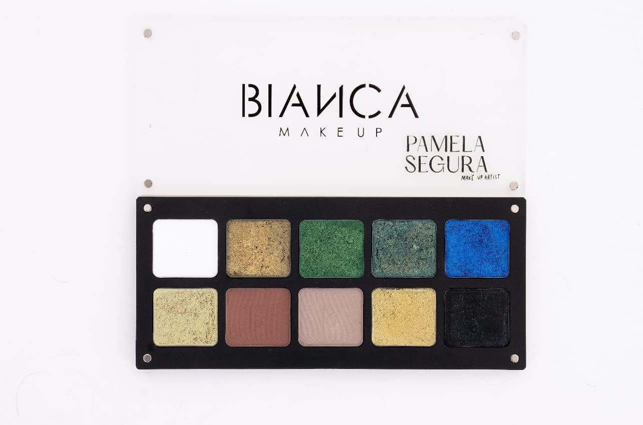 Palette Collaboration Pamela Segura - 10 Powder Colors for Professional Makeup Artists (Wicked) Beauty & Personal Care BIANCA MAKEUP