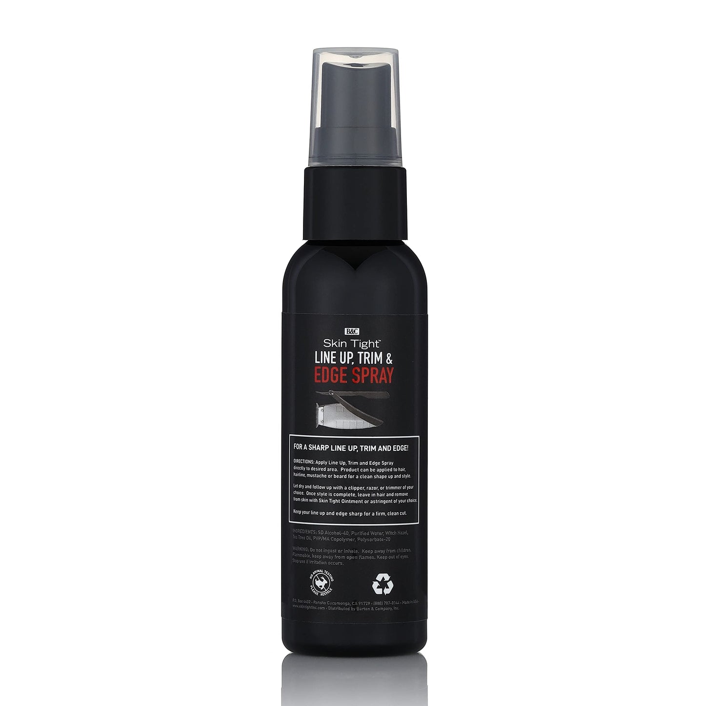 B&C Skin Tight Line Up Spray - Empowers Designs, Lines, Shape Ups, Edges - also great for Eyebrows, Beards, Mustaches (4 oz) Beauty & Personal Care B&C Skin Tight