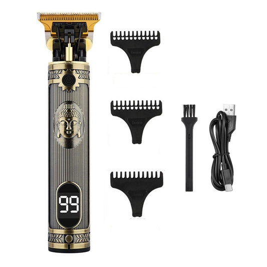 Razors Vintage T9 Hair Cutting Machine Hair Clipper Professional Cutter Trimmer for Men Cordless Beard Trimmer USB for Barber Dragon(Metal LCD2) Beauty and Personal Care EWKYLSEM