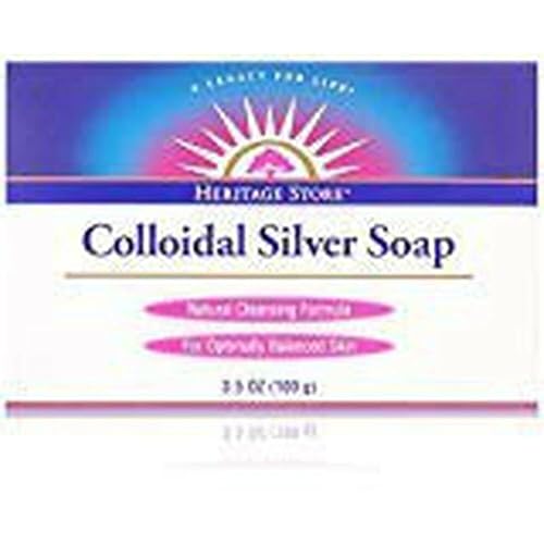 Heritage Store Colloidal Silver Soap, 3.5 Ounce (Pack of 2) Beauty & Personal Care HERITAGE STORE