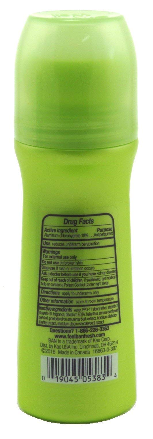 Ban Deodorant 3.5 Ounce Roll-On Powder Fresh (103ml) (6 Pack) Beauty and Personal Care Ban