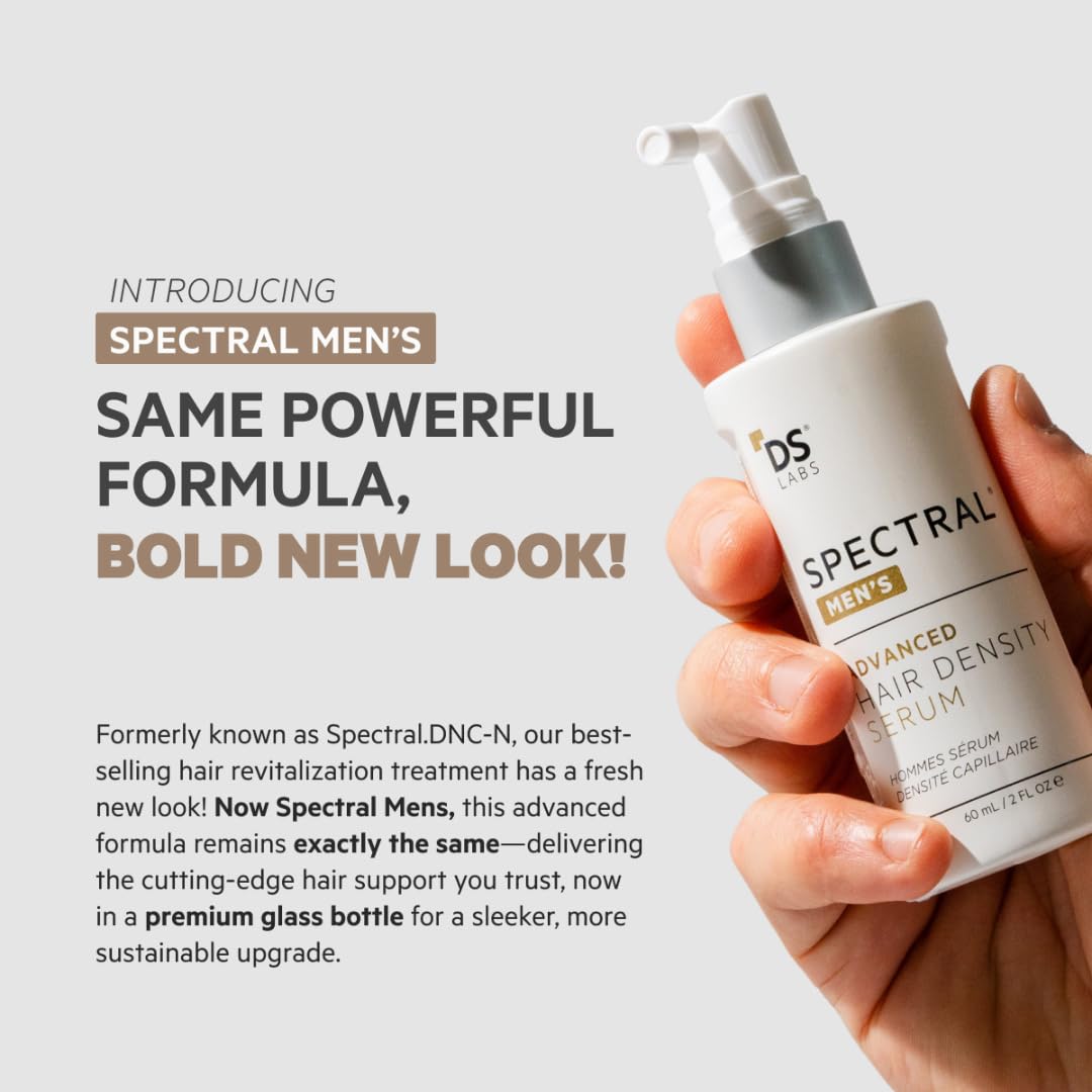 DS Labs Spectral Men’s Hair Density Serum (formerly Spectral.DNC-N) - Lightweight Leave-In for Fuller Looking, Thicker Looking Hair, Fast Absorbing Beauty and Personal Care ds labs