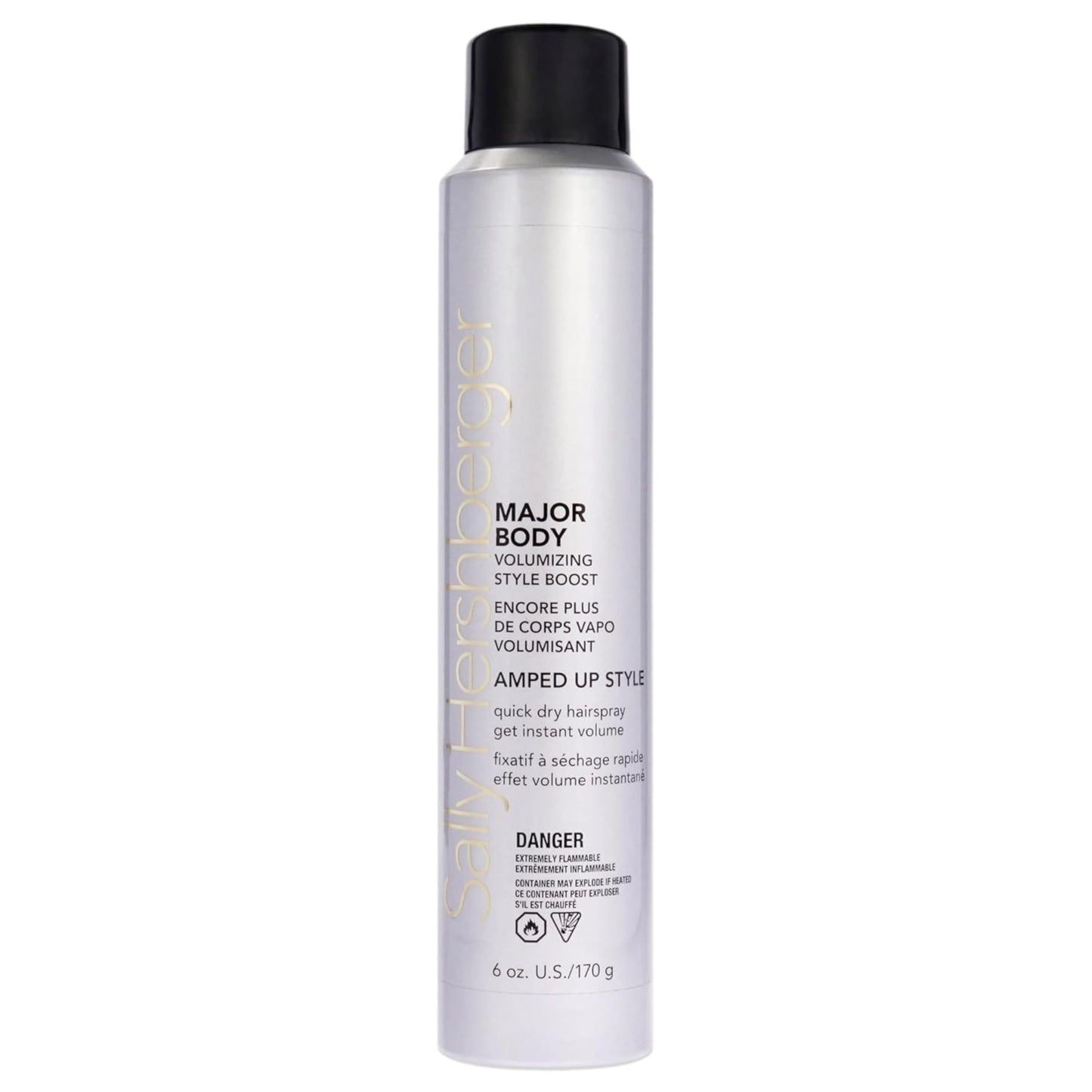 SALLY HERSHBERGER Major Body Volumizing Style Boost Hair Spray for Men & Women - Strong Hold Hairspray for Unisex - Adds Intense Volume & Shine - All Beauty & Personal Care SALLY HERSHBERGER