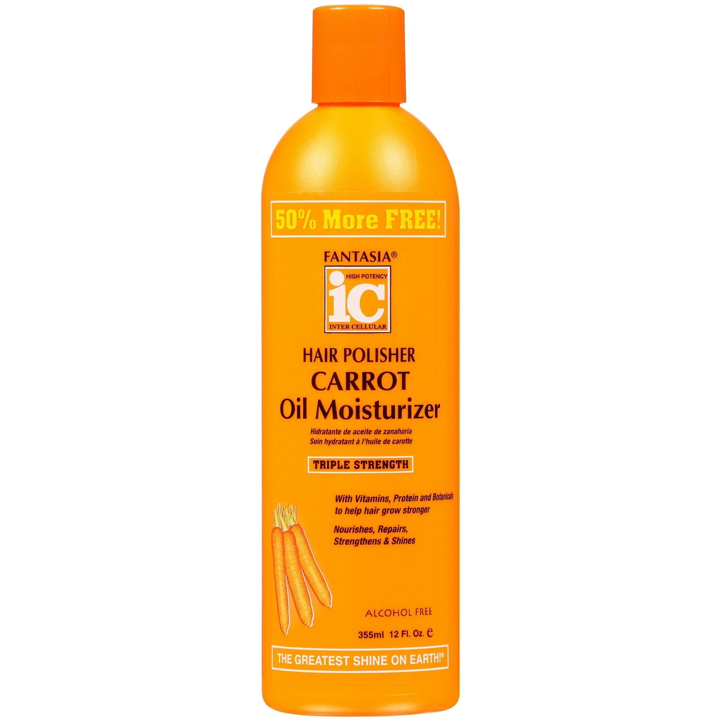 Fantasia Hair Polisher Carrot Growth Oil Moisturizer, 12 oz (Pack of 5) Beauty & Personal Care Fantasia