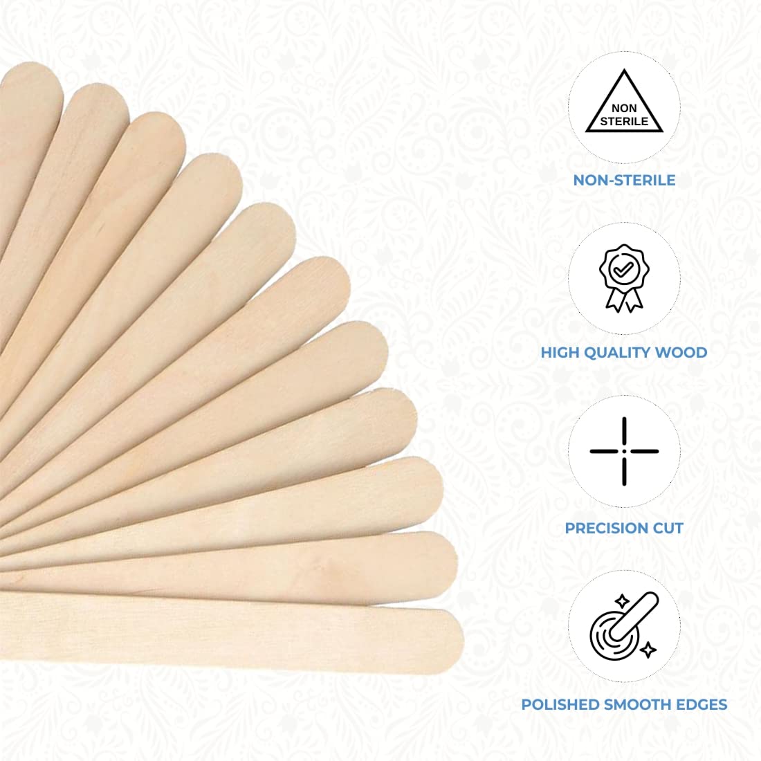 ForPro Professional Collection Premium Wood, Non-Sterile, Hair Removal Waxing Applicators, Medium, 4.5” L x .375” W, 500-Count Beauty and Personal Care ForPro Professional Collection