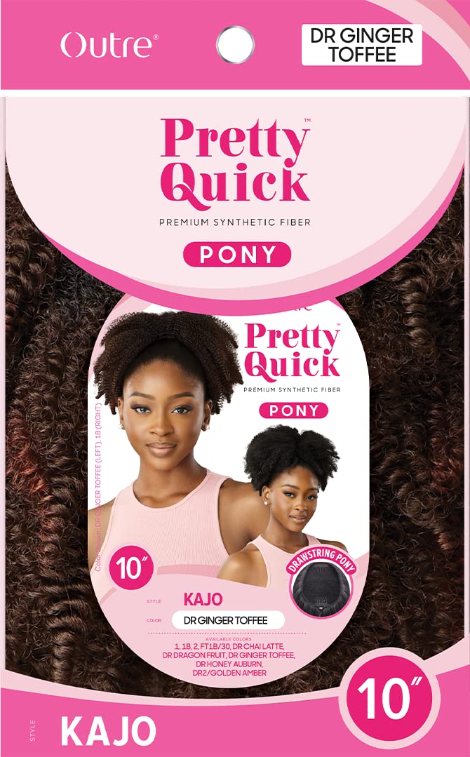 Outre - Pretty Quick Drawstring Pony - Kajo (JET BLACK 1)