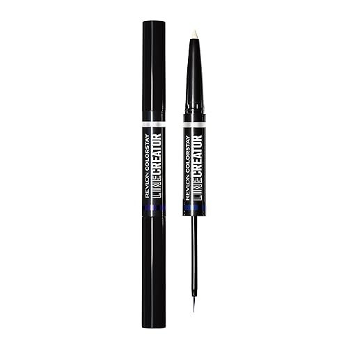 REVLON Liquid Eyeliner & Smoky Kohl Pencil, ColorStay Line Creator Eye Makeup, Waterproof & Transferproof, 154 Cool as Ice, 0.004 oz Beauty & Personal Care REVLON