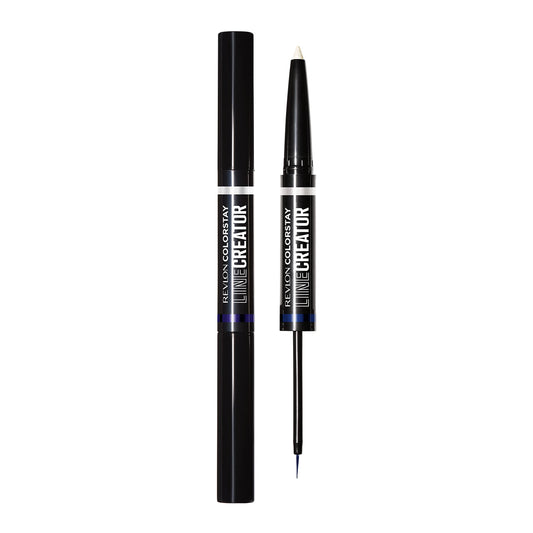 REVLON Liquid Eyeliner & Smoky Kohl Pencil, ColorStay Line Creator Eye Makeup, Waterproof & Transferproof, 154 Cool as Ice, 0.004 oz Beauty & Personal Care REVLON