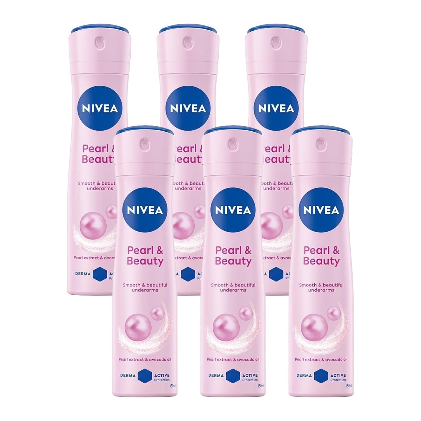 Nivea - Pearl And Beauty Deodorant Spray - 5.07 fl oz - Pack of 6 Beauty and Personal Care NIVEA