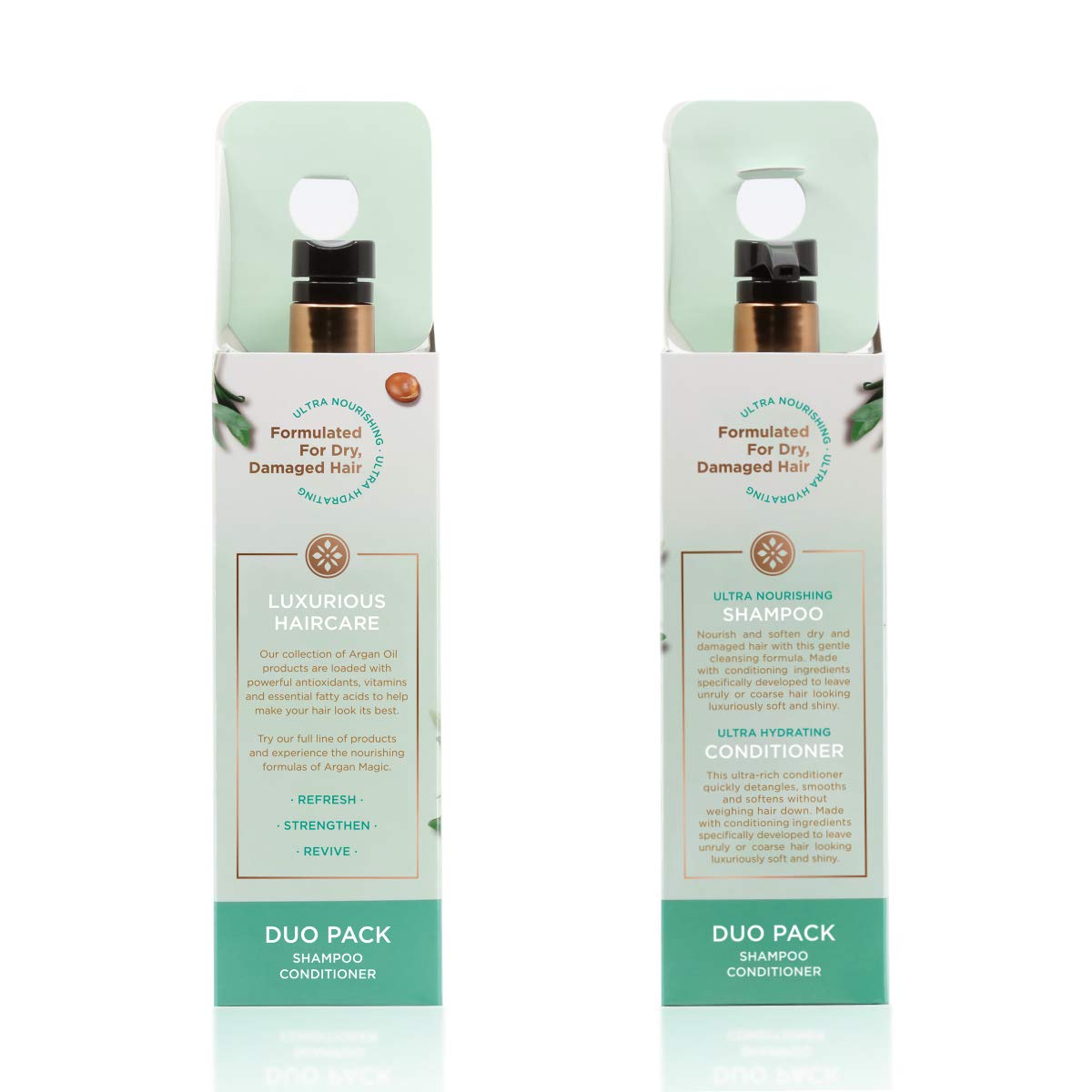Argan Magic Ultra Shampoo and Conditioner Combo Pack for Dry and Damaged Hair - Revives & Dehydrated Brittle Hair | Detangles, Smooths & Softens | Beauty & Personal Care Argan Magic