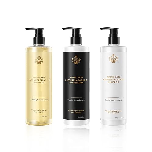 Shower Essentials for Men and Women,3 Piece Body Wash Shampoo and Conditioner Set,Deep-cleansing Shampoo for Oily Hair,Long-lasting Fragrance Shampoo Beauty & Personal Care BKPPLZP