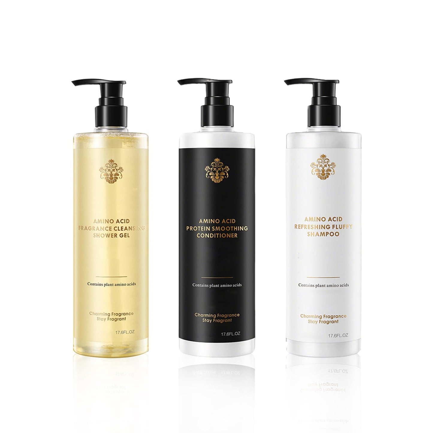 Shower Essentials for Men and Women,3 Piece Body Wash Shampoo and Conditioner Set,Deep-cleansing Shampoo for Oily Hair,Long-lasting Fragrance Shampoo Beauty & Personal Care BKPPLZP