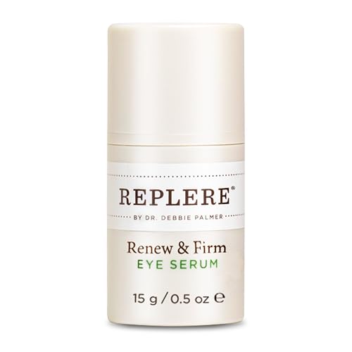 Replere Renew & Firm Eye Serum - Under Eye Brightener & Lightweight Serum for Dark Circles and Puffiness - Anti-Aging Wrinkle Repair with Hyaluronic Beauty & Personal Care Replere