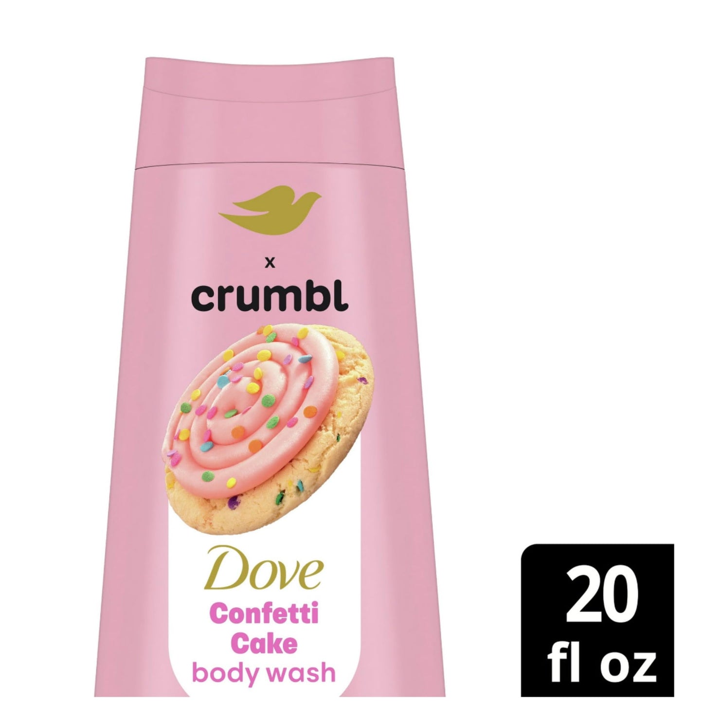 Dove Moisturizing Confetti Cake Body Wash & Scrub Combo, 20oz Wash + 15oz Scrub, Limited Edition, Paraben & Sulfate Free, For Body, Improves Skin Beauty & Personal Care Dove
