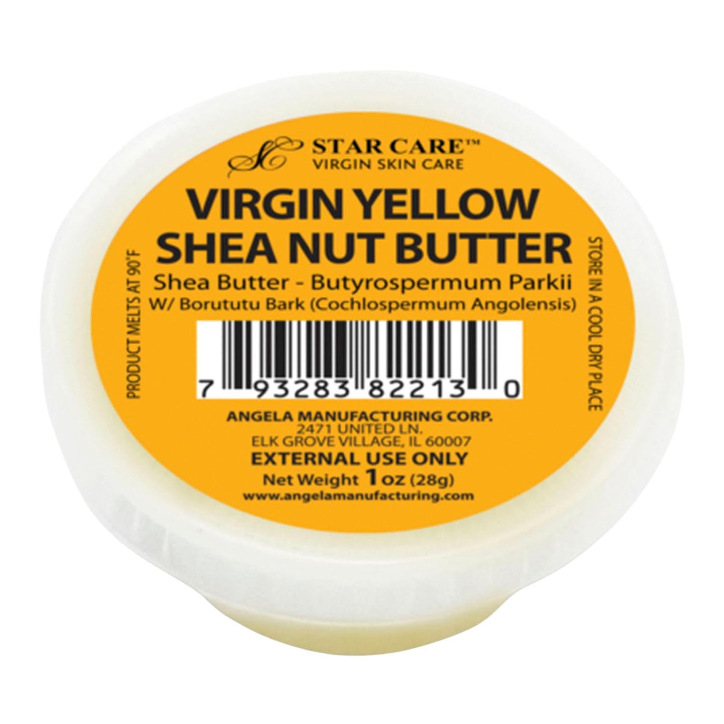 STAR CARE 100% Pure Yellow Shea Nut Butter 1oz Unrefined & Raw Natural Moisturizer for Skin Hair & Lips, African Shea Butter Rich in Vitamins Beauty & Personal Care STAR CARE
