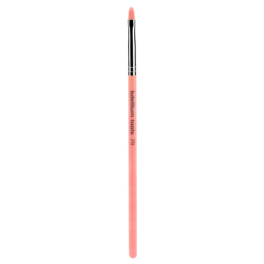 Bdellium Tools Professional Makeup Brush - Pink Bambu Series 711 Pointed Tip Liner - With Soft Synthetic Fibers, For Eye Lining (Pink, 1pc)