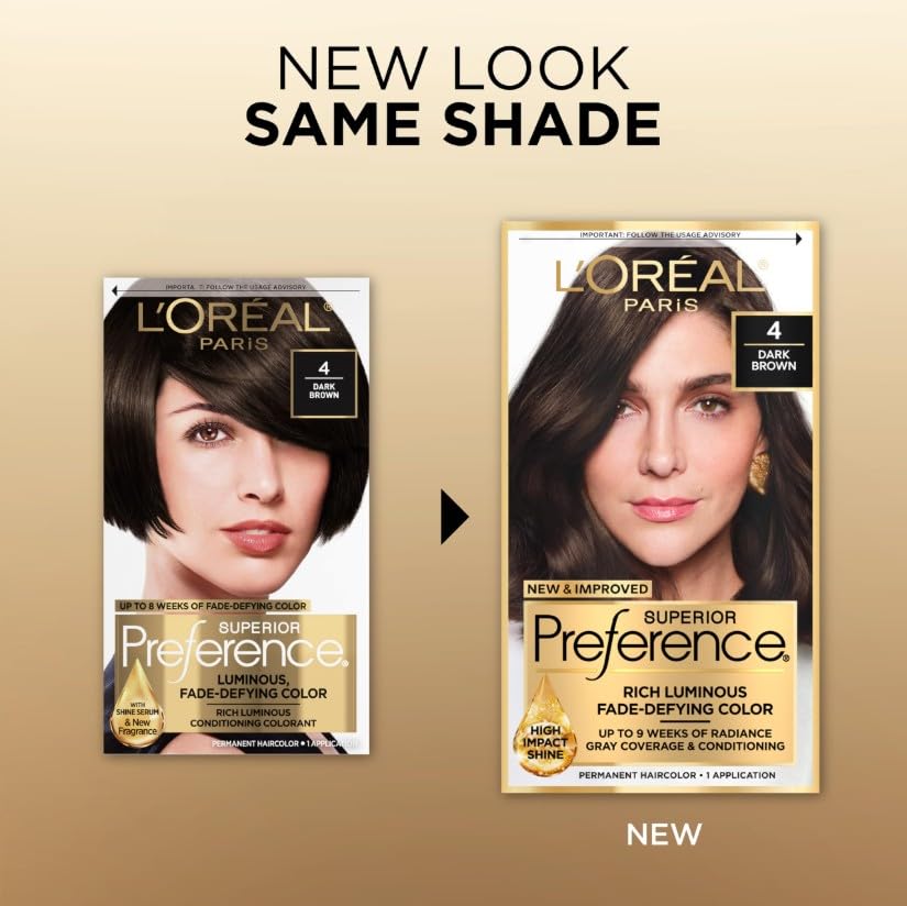 L’Oreal ParisSuperior Preference - 4 Dark Brown 1 Each (Pack of 6) Beauty & Personal Care L'Oreal Paris