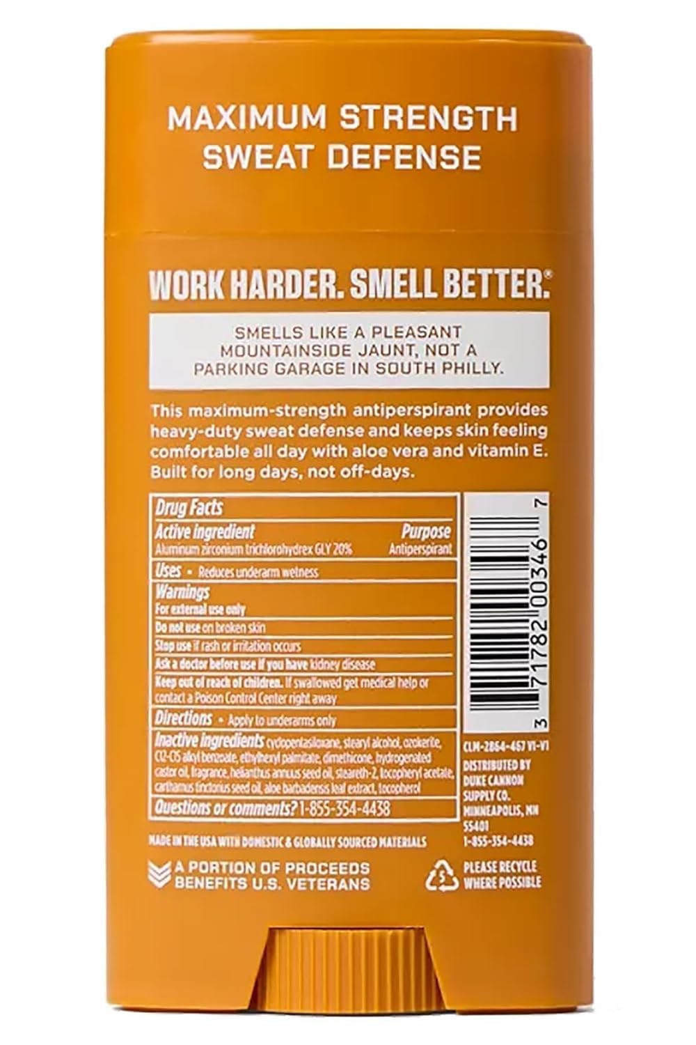 Duke Cannon Sawtooth Trench Warfare Antiperspirant Deodorant for Men - Alpine Air & Cedarwood Scent, 3 oz - Long-Lasting Sweat Protection Beauty and Personal Care Duke Cannon Supply Co.