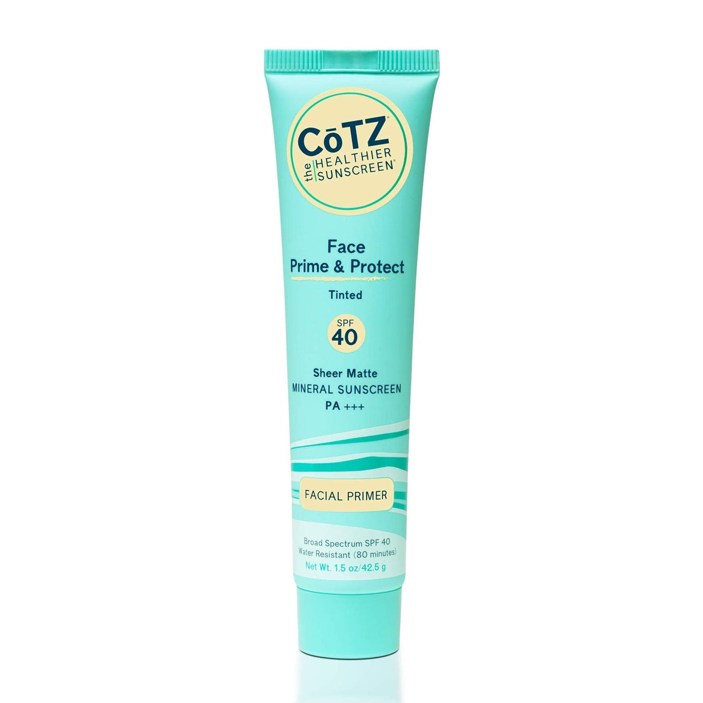 COTZ Face Prime & Protect Tinted Mineral Sunscreen and Facial Primer Broad Spectrum SPF 40; PA+++ 1.5 oz / 42.5 g. Beauty & Personal Care CoTZ